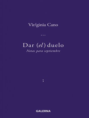 cover image of Dar (el) duelo